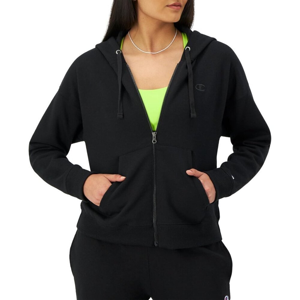 Women's Zip Hoodie Powerblend Fleece Plus Size Casual Wear